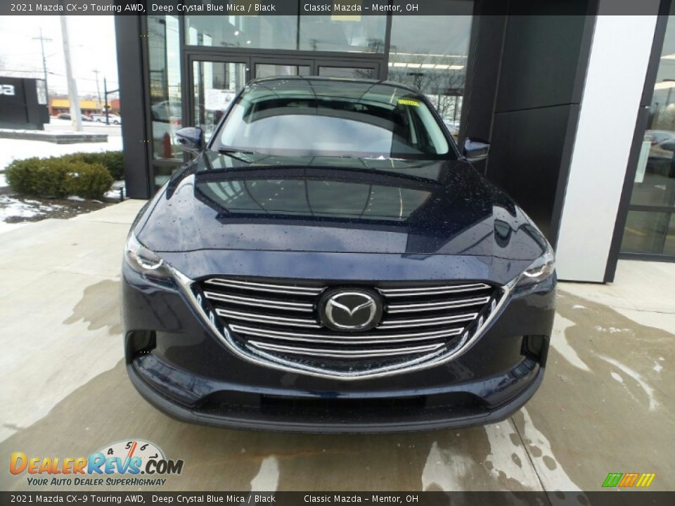 2021 Mazda CX-9 Touring AWD Deep Crystal Blue Mica / Black Photo #2