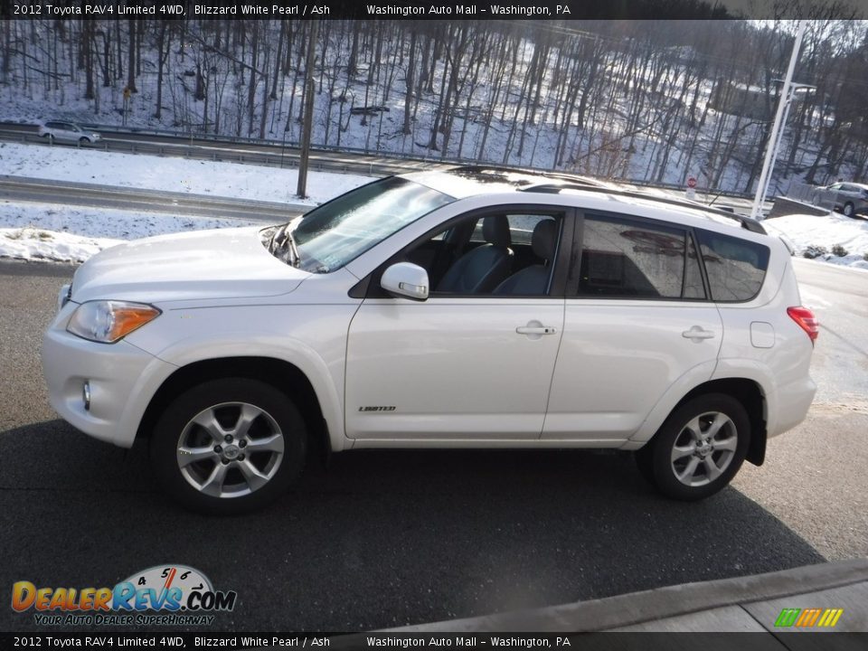 2012 Toyota RAV4 Limited 4WD Blizzard White Pearl / Ash Photo #12