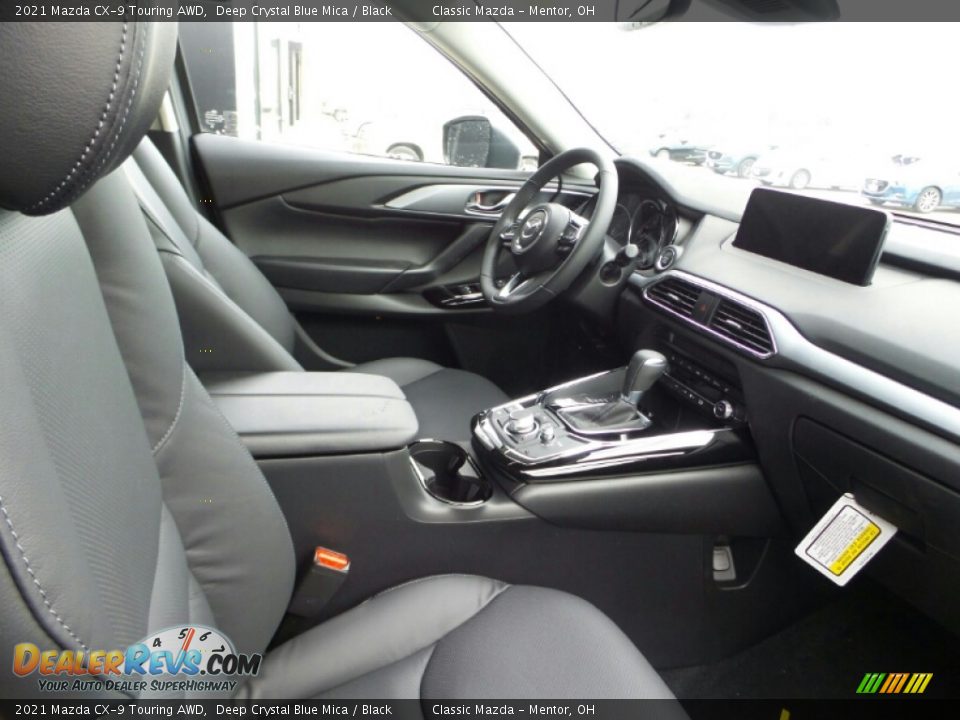 2021 Mazda CX-9 Touring AWD Deep Crystal Blue Mica / Black Photo #5