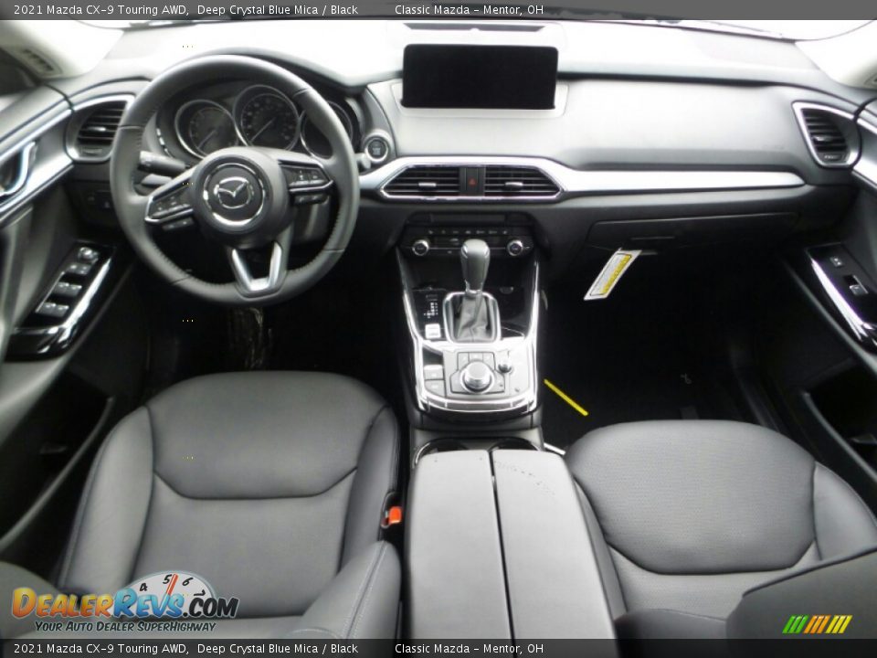 2021 Mazda CX-9 Touring AWD Deep Crystal Blue Mica / Black Photo #6