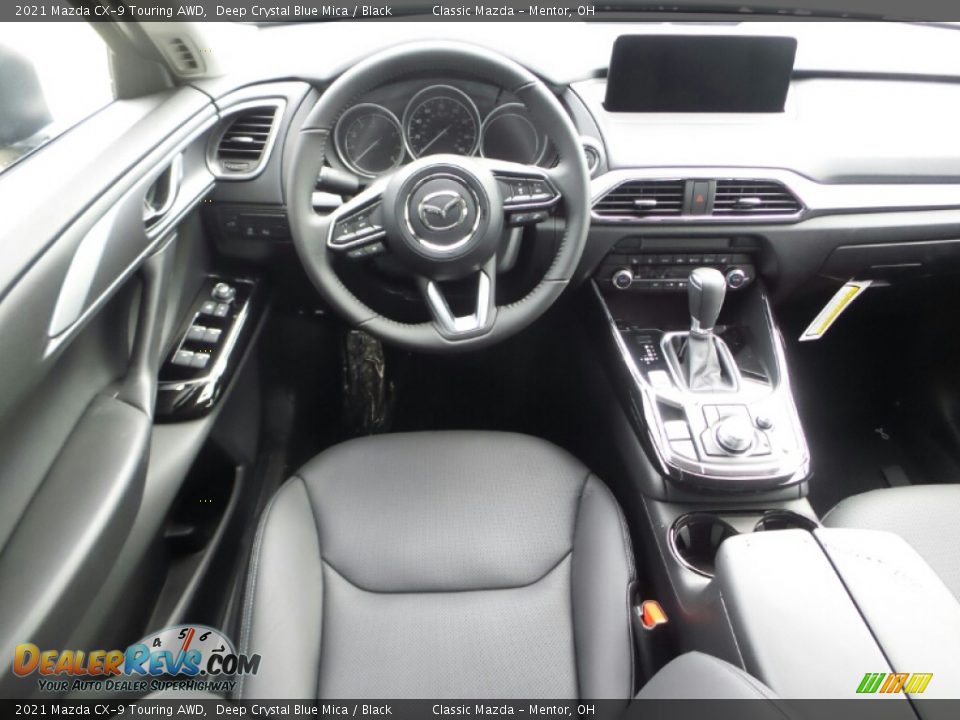 2021 Mazda CX-9 Touring AWD Deep Crystal Blue Mica / Black Photo #7