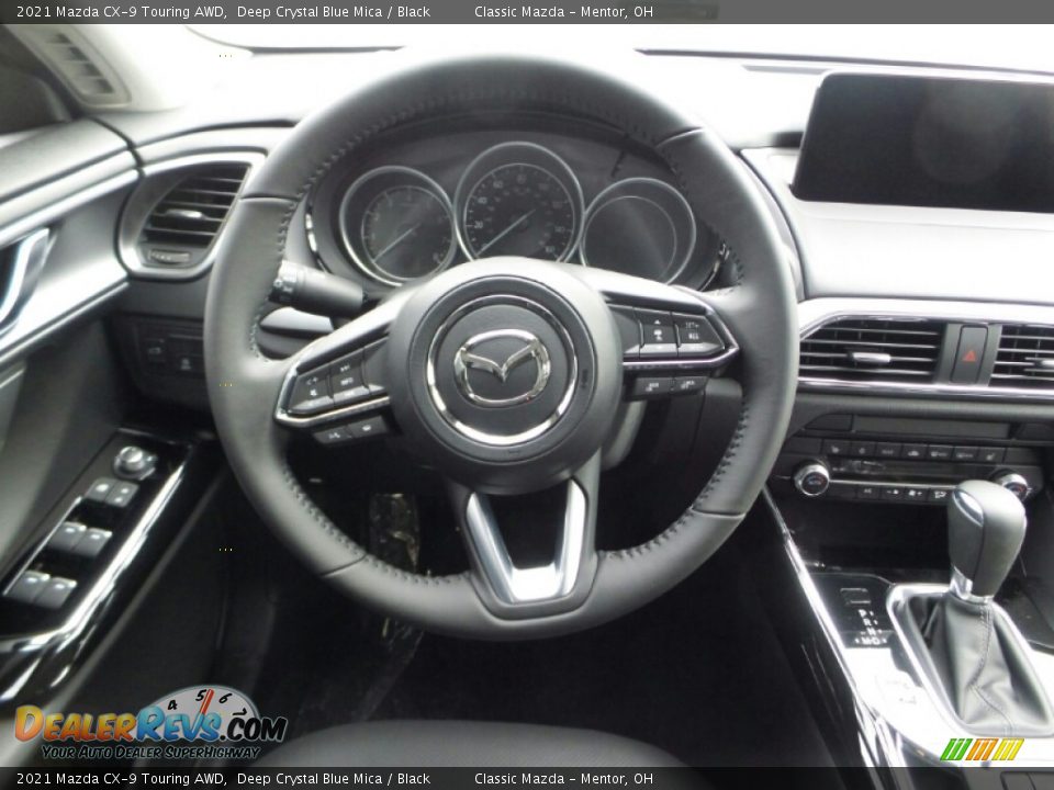 2021 Mazda CX-9 Touring AWD Deep Crystal Blue Mica / Black Photo #8