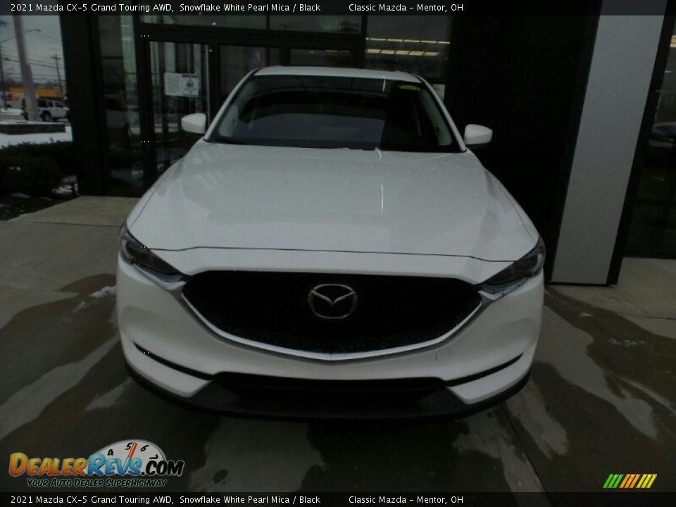 2021 Mazda CX-5 Grand Touring AWD Snowflake White Pearl Mica / Black Photo #2