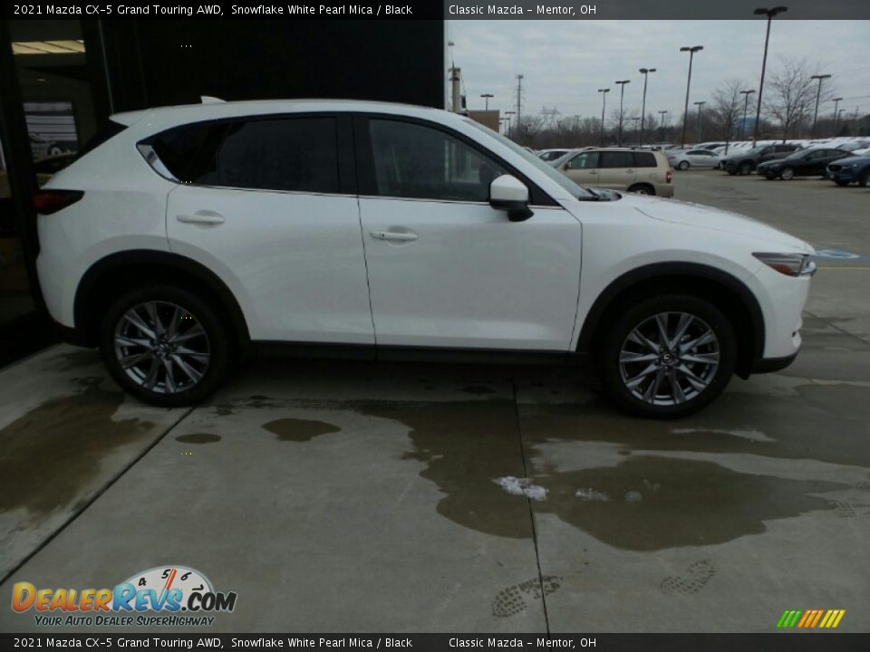 2021 Mazda CX-5 Grand Touring AWD Snowflake White Pearl Mica / Black Photo #3
