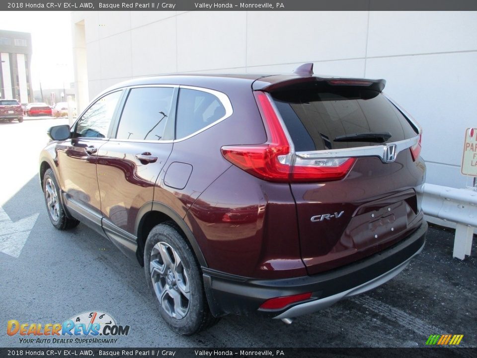 2018 Honda CR-V EX-L AWD Basque Red Pearl II / Gray Photo #3