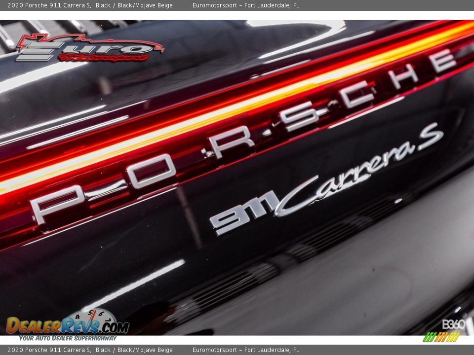 2020 Porsche 911 Carrera S Black / Black/Mojave Beige Photo #29