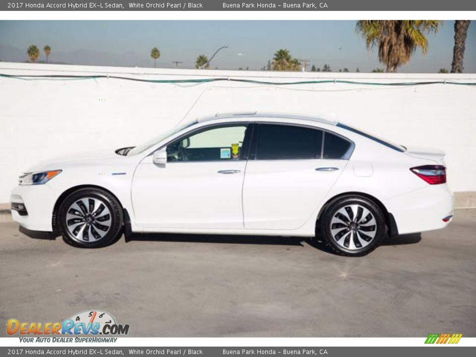 2017 Honda Accord Hybrid EX-L Sedan White Orchid Pearl / Black Photo #8