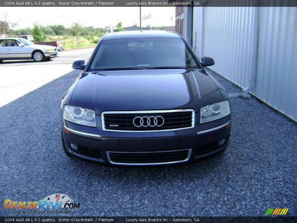 2004 Audi A8 L 4.2 quattro Oyster Grey Metallic / Platinum Photo #5