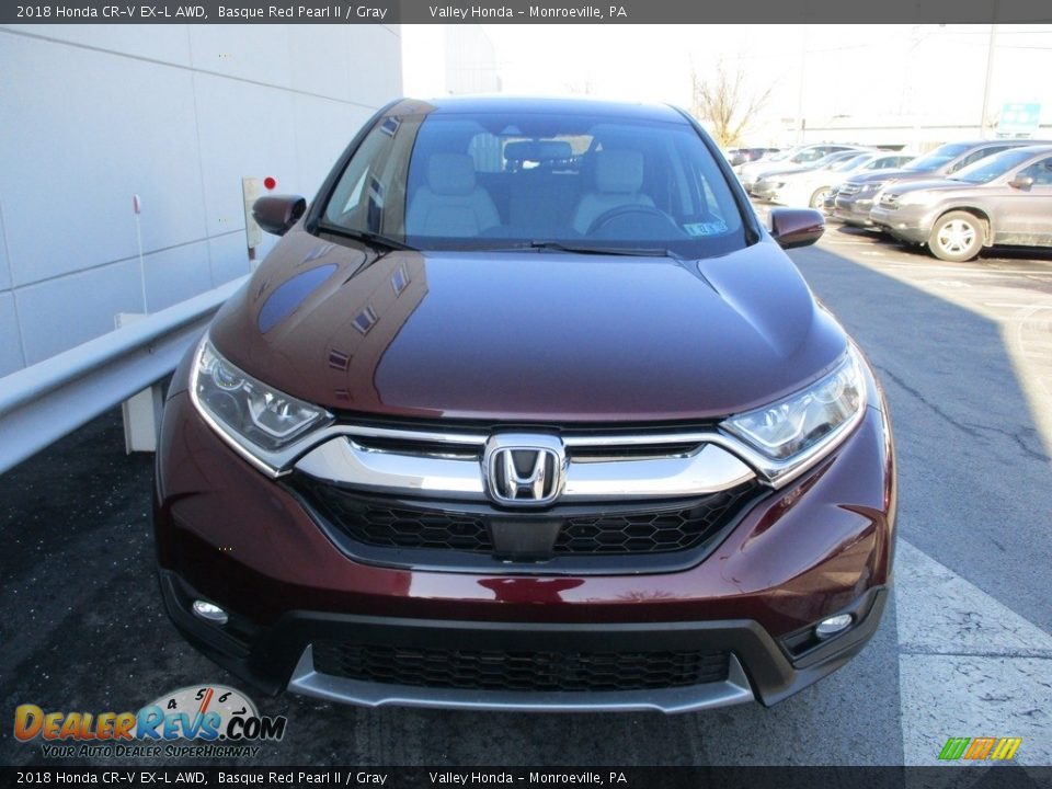 2018 Honda CR-V EX-L AWD Basque Red Pearl II / Gray Photo #8