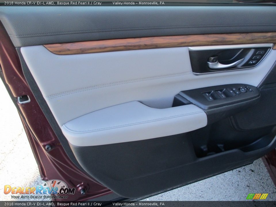 2018 Honda CR-V EX-L AWD Basque Red Pearl II / Gray Photo #10