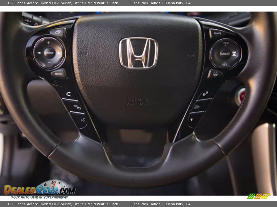 2017 Honda Accord Hybrid EX-L Sedan White Orchid Pearl / Black Photo #13