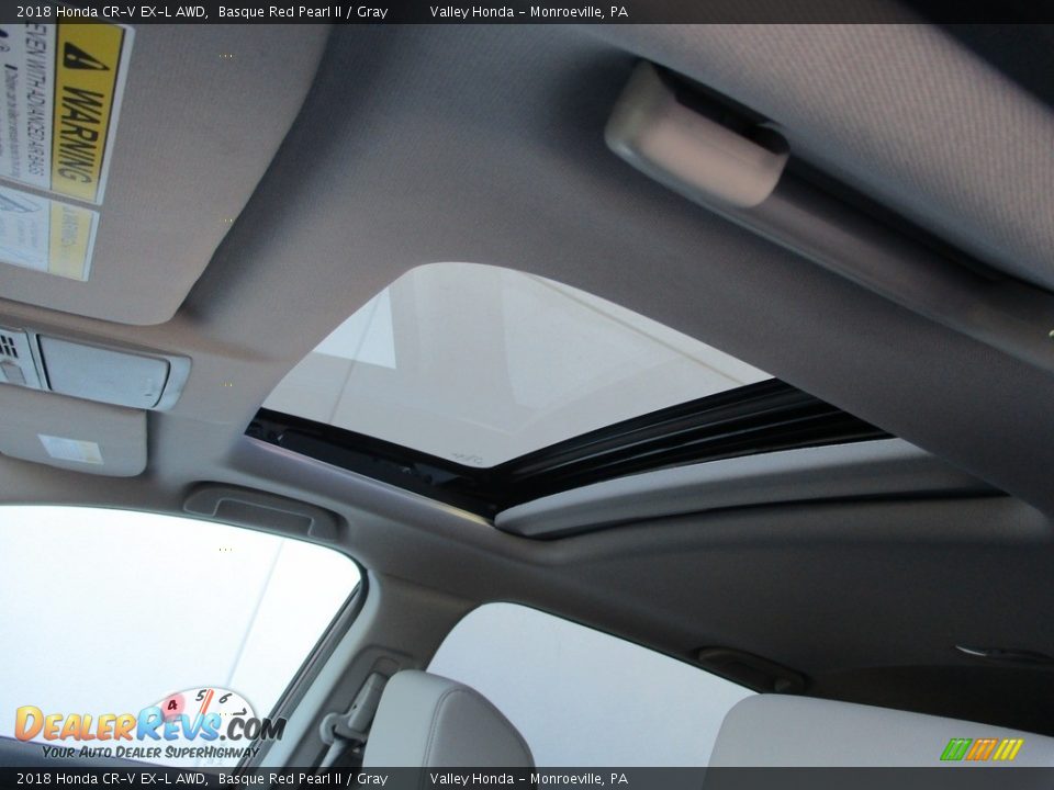 2018 Honda CR-V EX-L AWD Basque Red Pearl II / Gray Photo #11