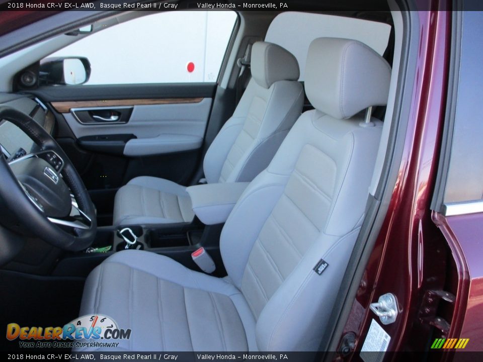 2018 Honda CR-V EX-L AWD Basque Red Pearl II / Gray Photo #12