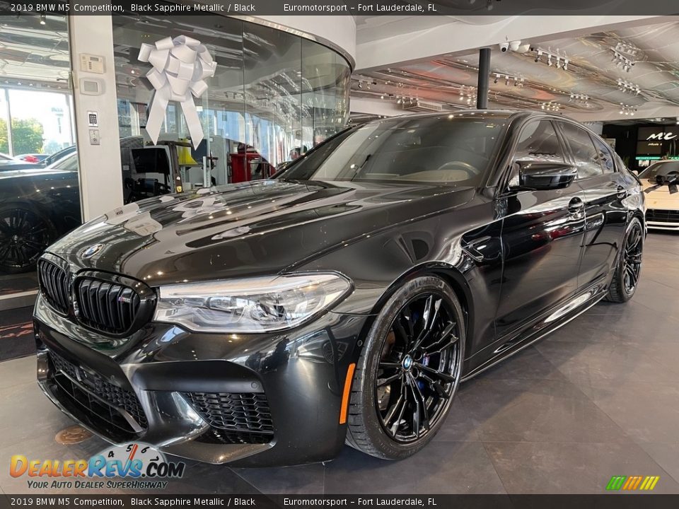 2019 BMW M5 Competition Black Sapphire Metallic / Black Photo #1