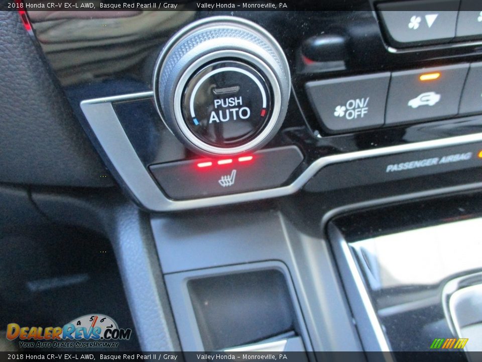 2018 Honda CR-V EX-L AWD Basque Red Pearl II / Gray Photo #18