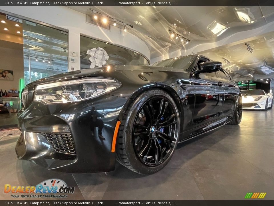 2019 BMW M5 Competition Black Sapphire Metallic / Black Photo #7