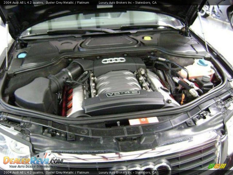 2004 Audi A8 L 4.2 quattro Oyster Grey Metallic / Platinum Photo #6