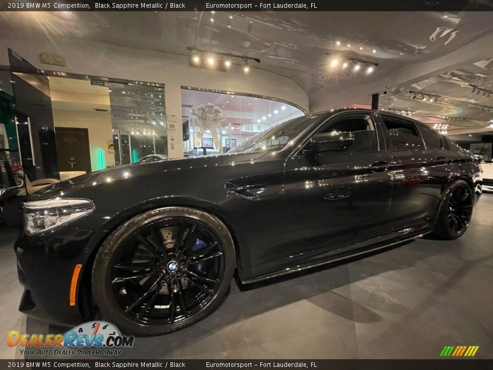 2019 BMW M5 Competition Black Sapphire Metallic / Black Photo #10