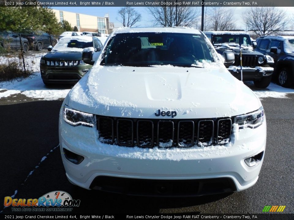 2021 Jeep Grand Cherokee Limited 4x4 Bright White / Black Photo #2