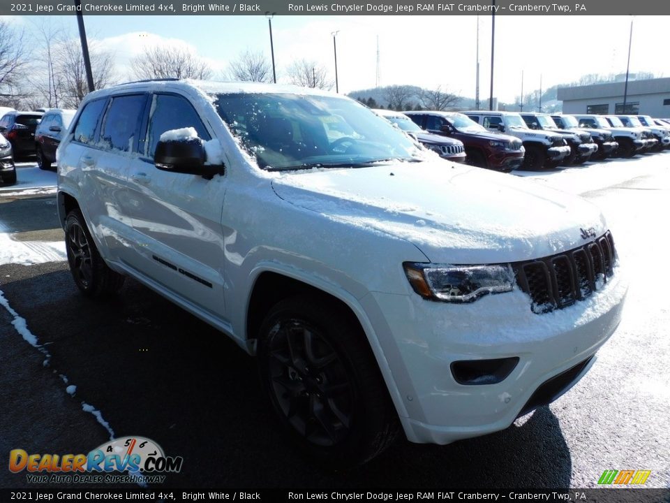 2021 Jeep Grand Cherokee Limited 4x4 Bright White / Black Photo #3