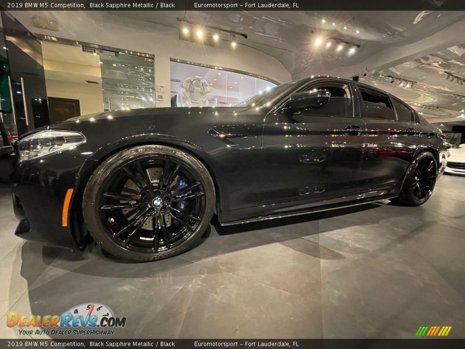 2019 BMW M5 Competition Black Sapphire Metallic / Black Photo #12