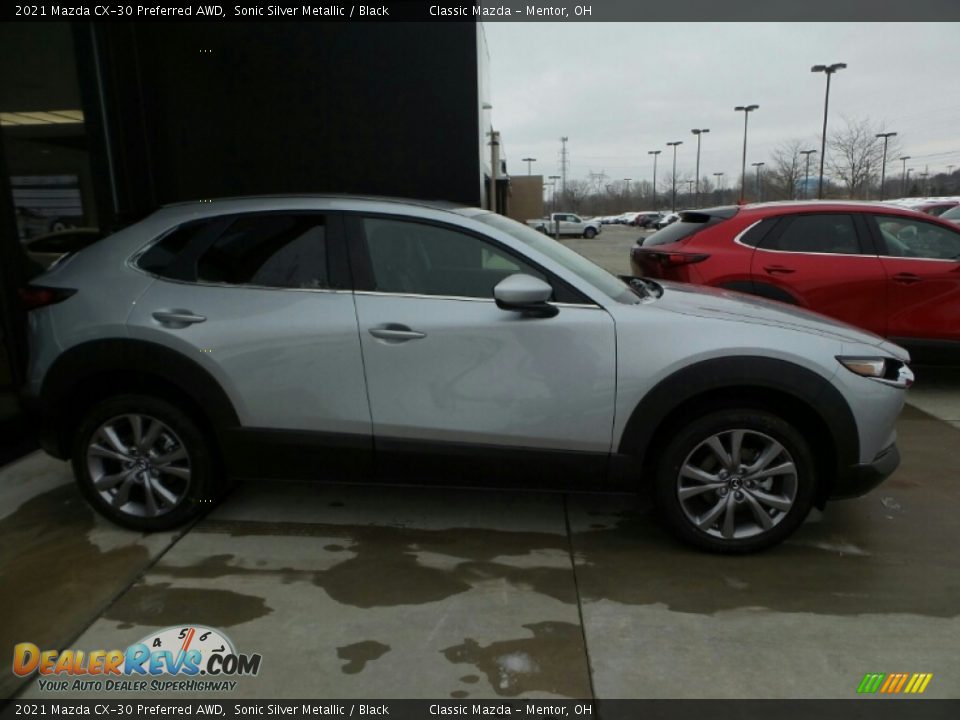 2021 Mazda CX-30 Preferred AWD Sonic Silver Metallic / Black Photo #3