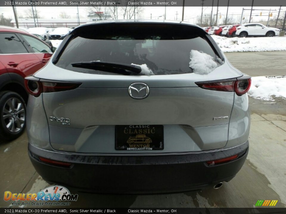 2021 Mazda CX-30 Preferred AWD Sonic Silver Metallic / Black Photo #8
