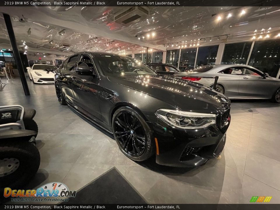 2019 BMW M5 Competition Black Sapphire Metallic / Black Photo #21