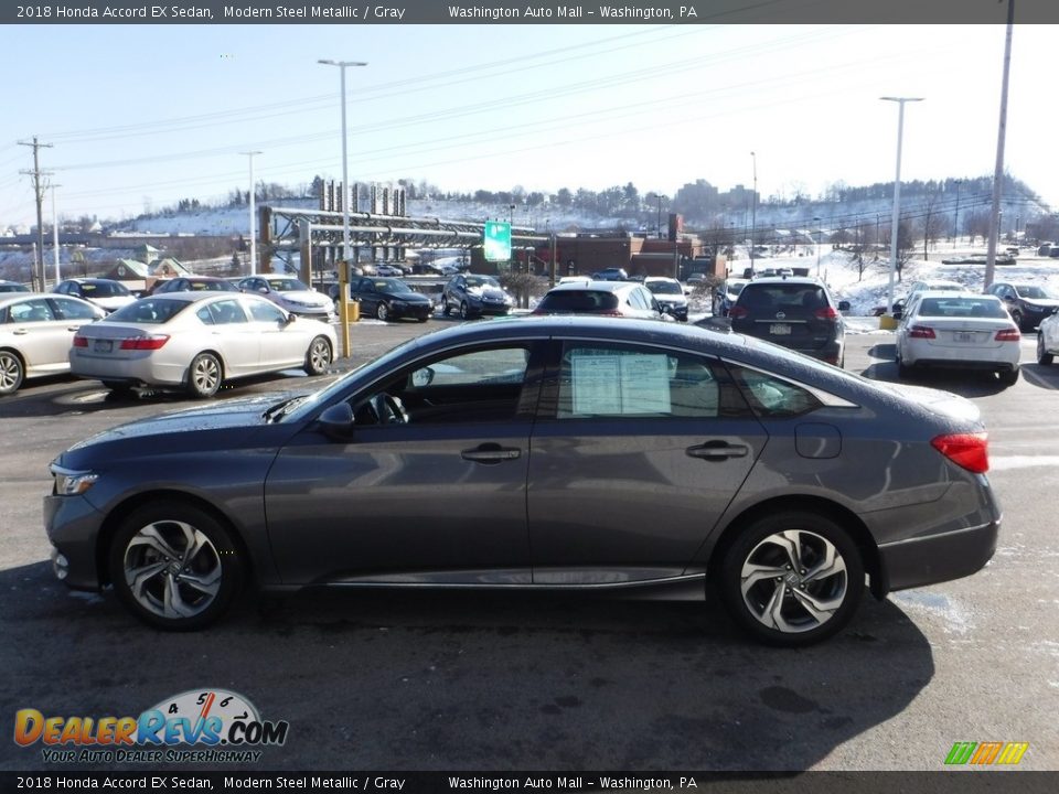 2018 Honda Accord EX Sedan Modern Steel Metallic / Gray Photo #7