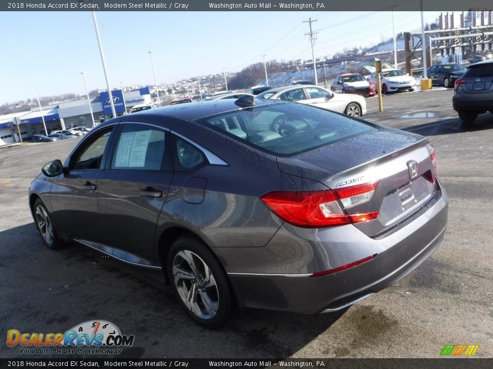 2018 Honda Accord EX Sedan Modern Steel Metallic / Gray Photo #8