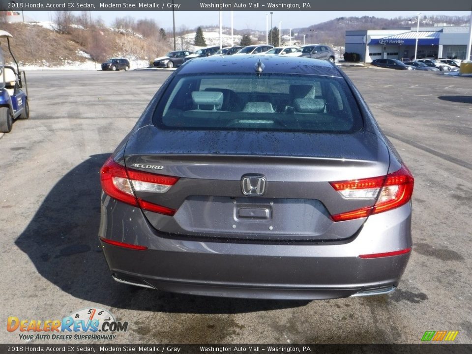 2018 Honda Accord EX Sedan Modern Steel Metallic / Gray Photo #9
