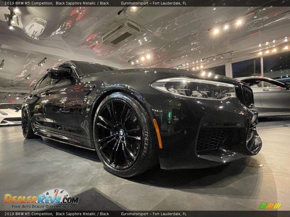 2019 BMW M5 Competition Black Sapphire Metallic / Black Photo #25