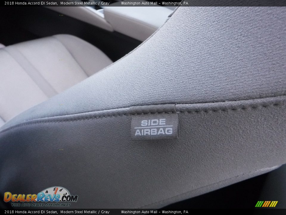 2018 Honda Accord EX Sedan Modern Steel Metallic / Gray Photo #11