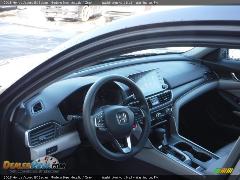2018 Honda Accord EX Sedan Modern Steel Metallic / Gray Photo #12