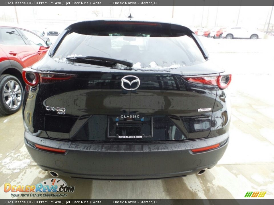 2021 Mazda CX-30 Premium AWD Jet Black Mica / White Photo #9