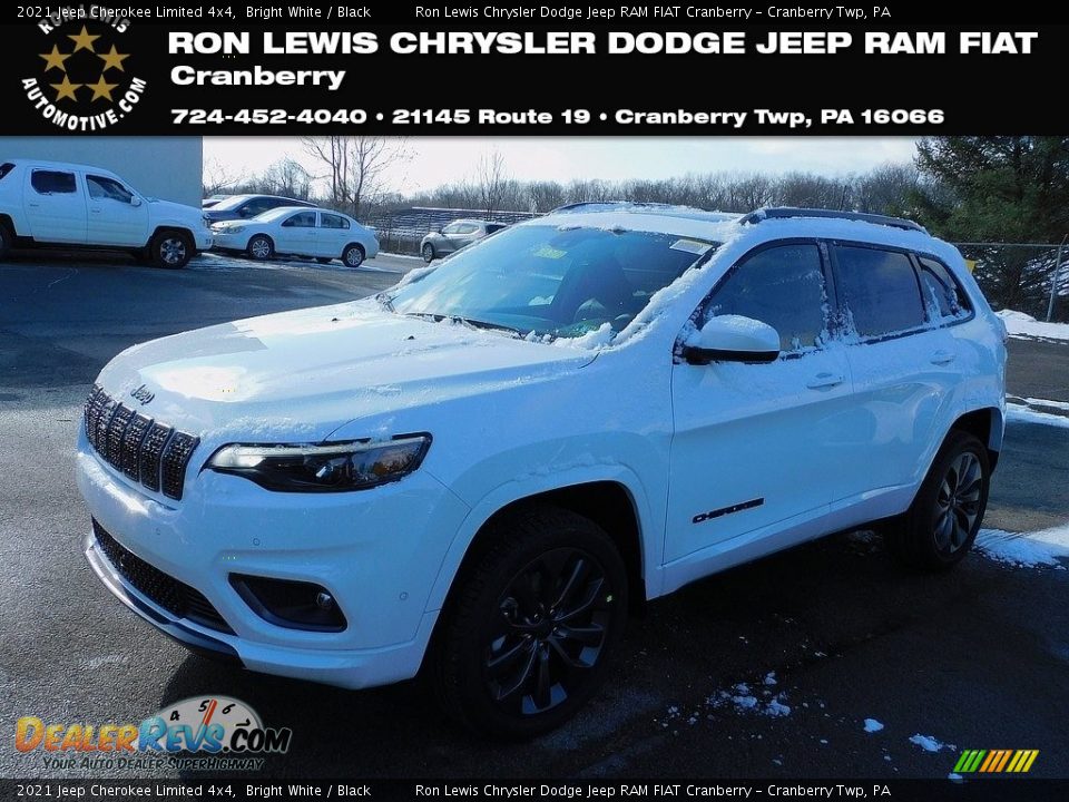 2021 Jeep Cherokee Limited 4x4 Bright White / Black Photo #1