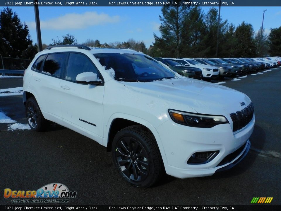 2021 Jeep Cherokee Limited 4x4 Bright White / Black Photo #3