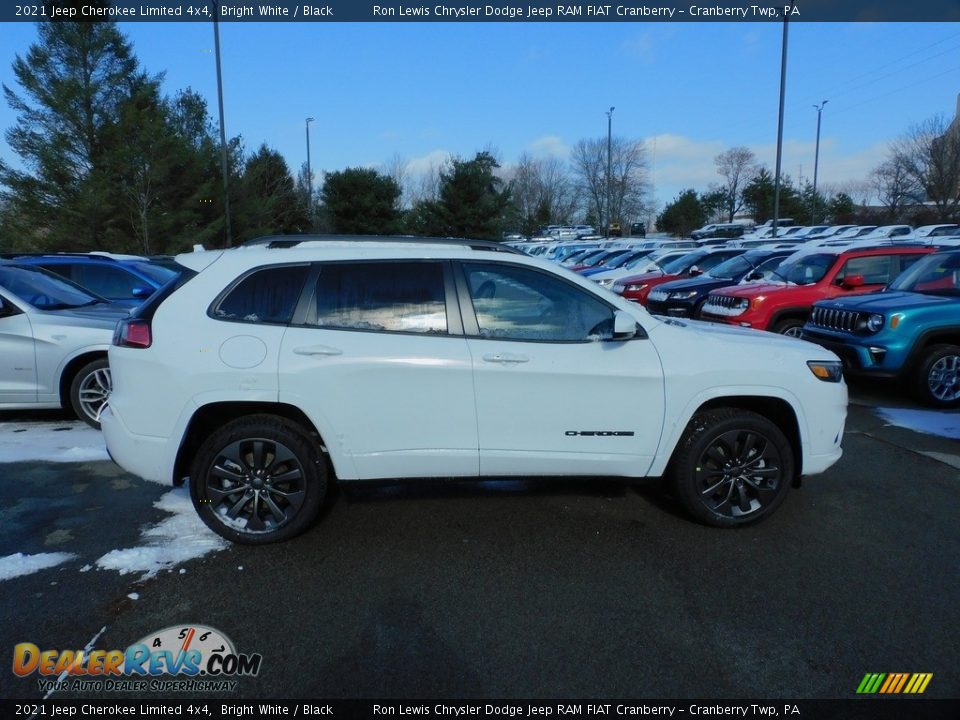 2021 Jeep Cherokee Limited 4x4 Bright White / Black Photo #4