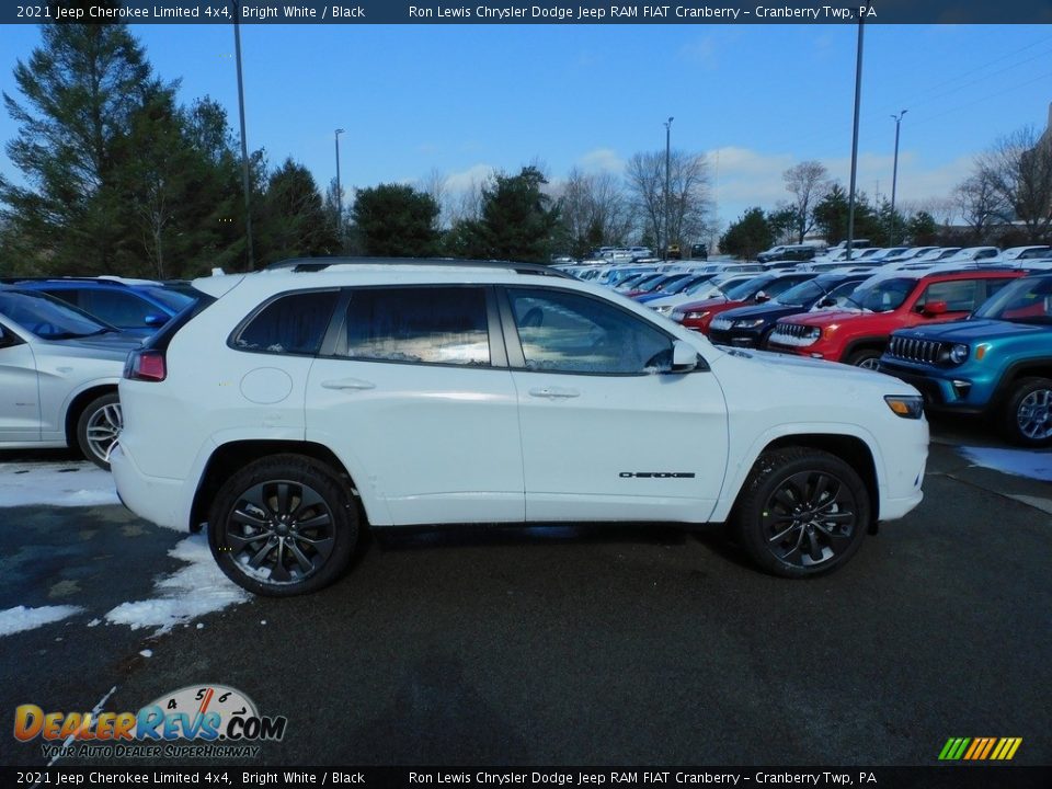 2021 Jeep Cherokee Limited 4x4 Bright White / Black Photo #4
