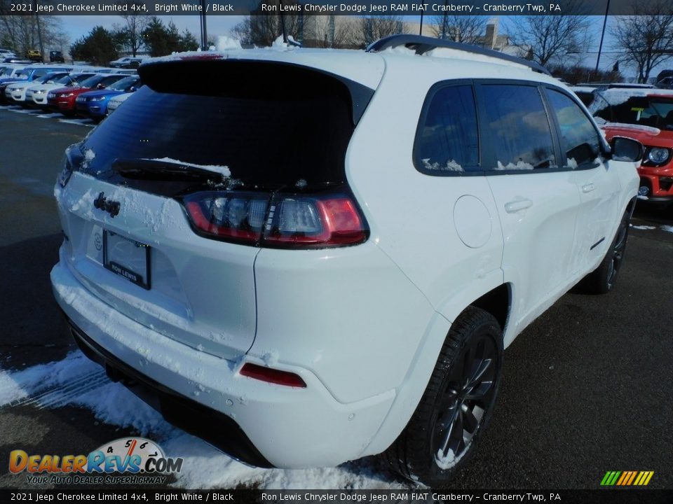 2021 Jeep Cherokee Limited 4x4 Bright White / Black Photo #5