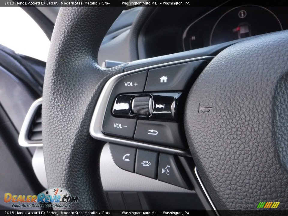 2018 Honda Accord EX Sedan Modern Steel Metallic / Gray Photo #20
