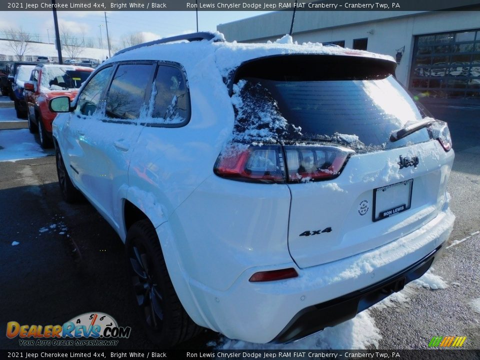 2021 Jeep Cherokee Limited 4x4 Bright White / Black Photo #8