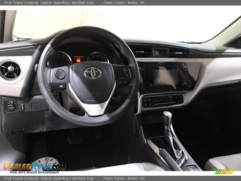 2018 Toyota Corolla LE Galactic Aqua Mica / Ash/Dark Gray Photo #6