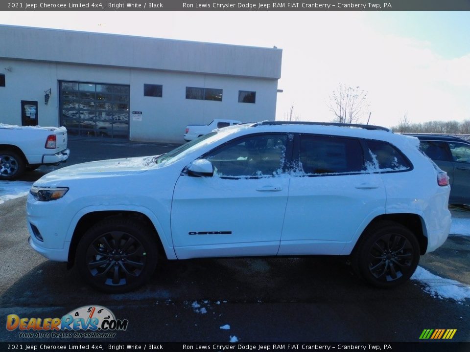 2021 Jeep Cherokee Limited 4x4 Bright White / Black Photo #9