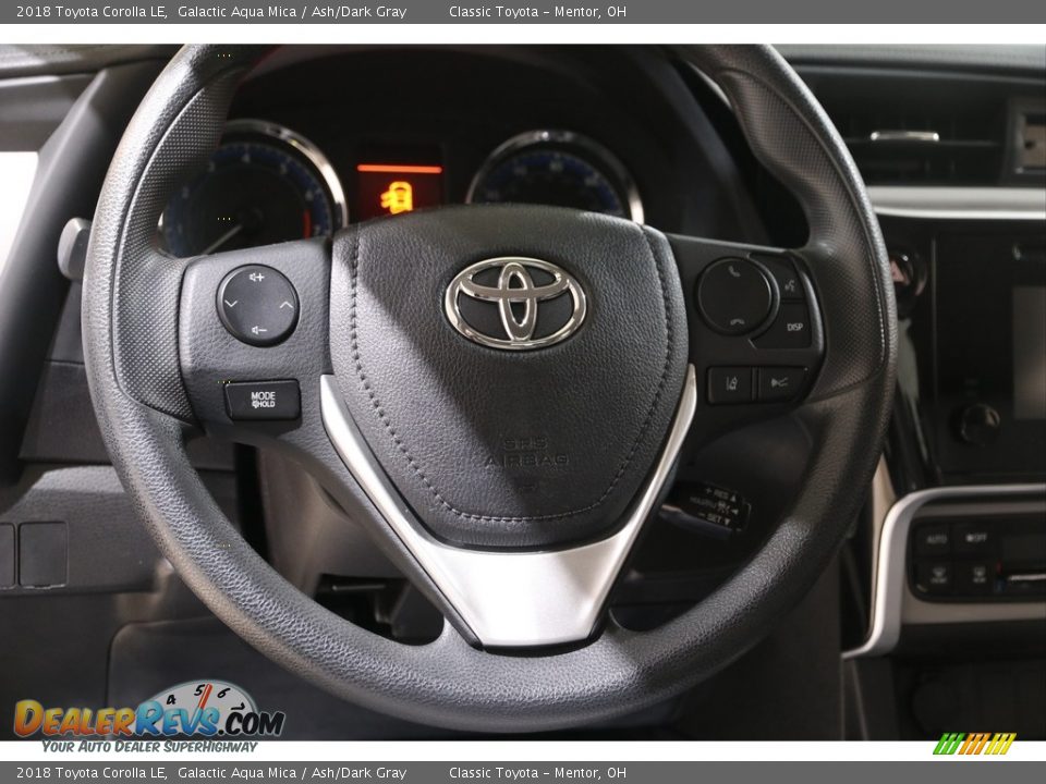 2018 Toyota Corolla LE Galactic Aqua Mica / Ash/Dark Gray Photo #7
