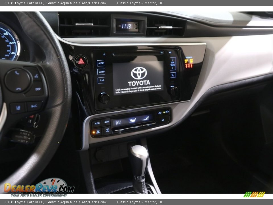2018 Toyota Corolla LE Galactic Aqua Mica / Ash/Dark Gray Photo #9