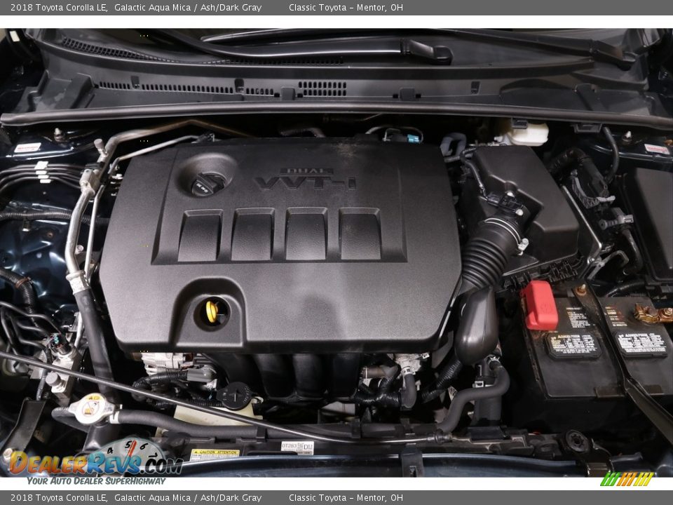2018 Toyota Corolla LE Galactic Aqua Mica / Ash/Dark Gray Photo #17