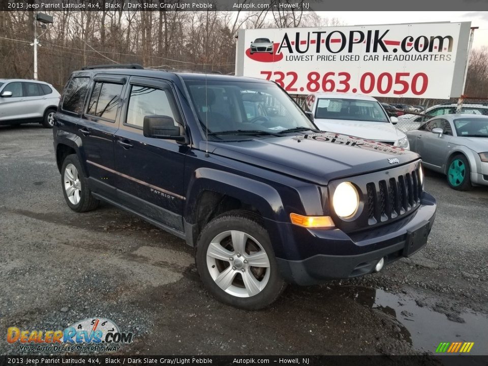 2013 Jeep Patriot Latitude 4x4 Black / Dark Slate Gray/Light Pebble Photo #1