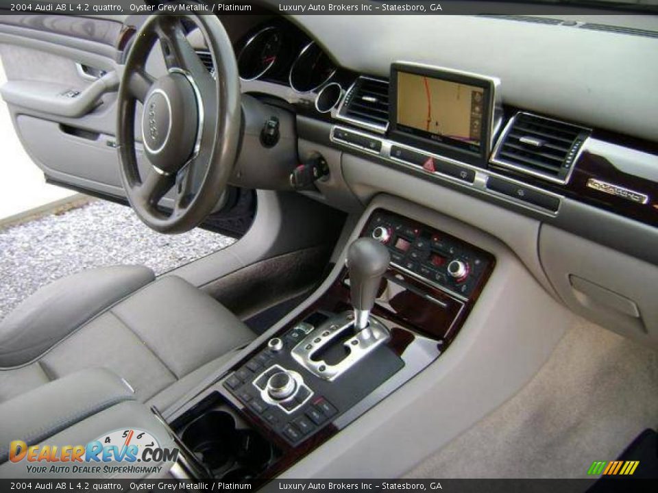 2004 Audi A8 L 4.2 quattro Oyster Grey Metallic / Platinum Photo #8