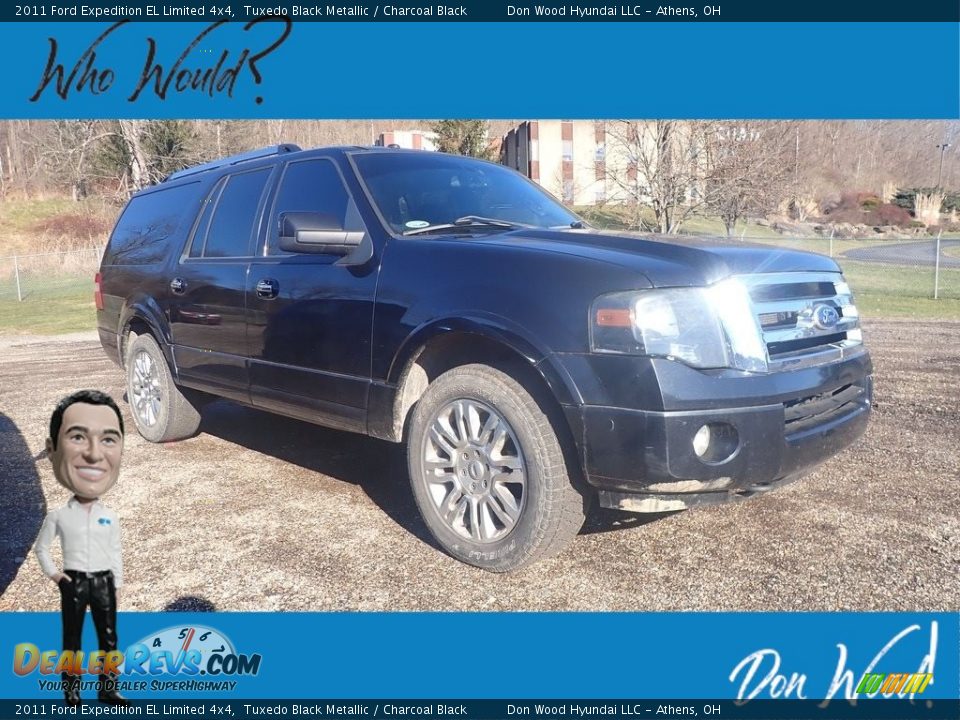 2011 Ford Expedition EL Limited 4x4 Tuxedo Black Metallic / Charcoal Black Photo #1